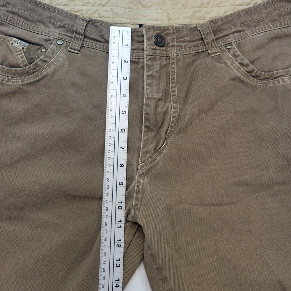 Kuhl Rydr Pants Mens 38x30 Brown Canvas Outdoor Hiking Workwear - Picture 7 of 11